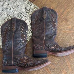 Lucchese Brown Leather Cowboy Boots Women’s 9.5 B